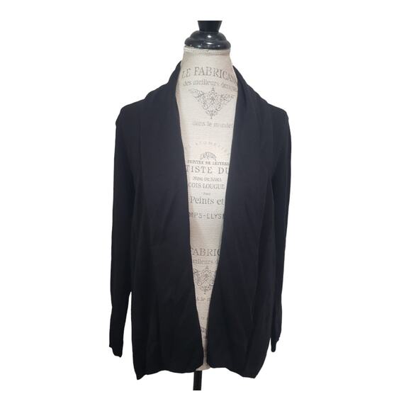 Doc & Amelia by Cintas Black Open Front Sweater Cardigan | Size Extra Small - Picture 1 of 8